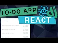 React Django To-Do App Django REST Framework