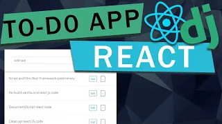 React Django To-Do App Django REST Framework