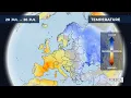 Monthly temperature forecast for Europe 2026