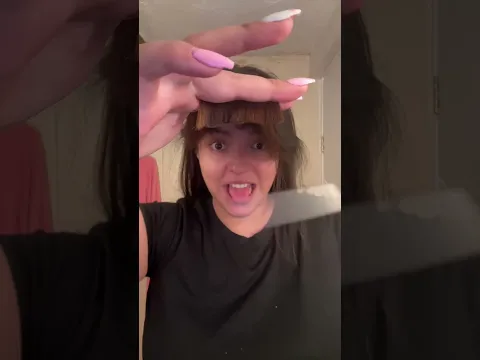 Me corté el cabello yo sola 🫪