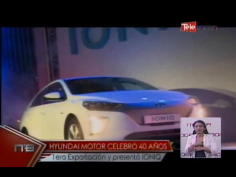 Hyundai Motor celebró 40 años 1era Exportación y presentó IONIQ