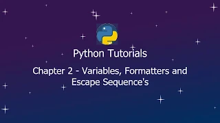 Python Tutorials - Chpt 2
