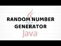Random Number Generator Java For Beginners