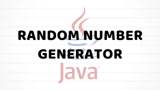 Random Number Generator Java For Beginners