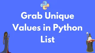 Get Unique Values in Python List