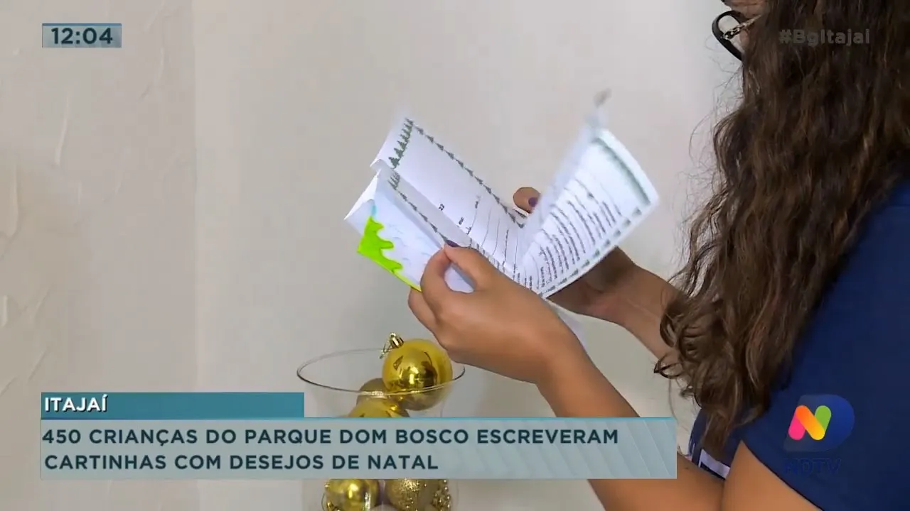 VÍDEO: Crianças do parque Dom Bosco escreveram cartinhas com desejo de Natal