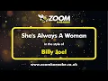Billy Joel - She's Always A Woman - Karaoke Version from Zoom Karaoke