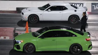 Hellcat vs RS3 Audi