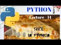 SLICE in STRING in PYTHON Lecture - 14