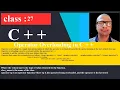 27 Operator Overloading And Constructor Overloading in C zoom C Programming Tutorial beginners