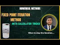 Fixed Point Iteration Method Bangla Tutorial with Solved Example