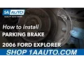 How to Replace Parking Brake and Hardware 02-10 Ford Explorer
