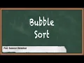 Bubble Sort Basic Sorting Techniques GATE COMPUTER SCIENCE ENGINEERING