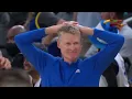 Steve Kerr and ALL the Warriors starters SHAKEN by Devin Vassell s pull-up three at the BUZZER
