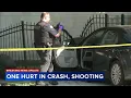 Man injured after crash ends in road rage shooting police say