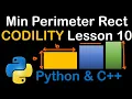 Minimum Perimeter Rectangle in Python and C Codility Solutions Lesson 10