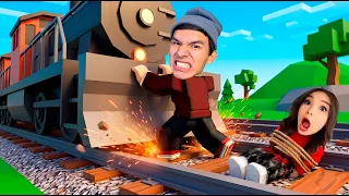 😱МЫНА ПОЙЫЗДЫ ТОҚТАТУЫМ КЕРЕК ӘЙТПЕСЕ АСЕКАНЫ...😱 ROBLOX!