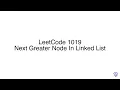 LeetCode 1019 Next Greater Node In Linked List
