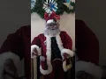 Life size 60 African American Santa clause dance and sing