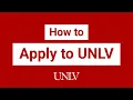 How to Apply to UNLV