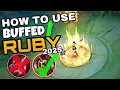 HOW TO USE THE NEW BUFFED RUBY IN MOBILE LEGENDS RUBY TUTORIAL 2025-2026 BY ikanji MLBB