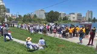 Police Chief Leads Safe Oakland Rally at Lake Merritt