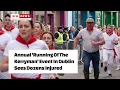 Annual Running Of The Kerryman Event In Dublin Sees Dozens Injured