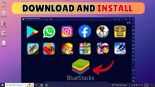 How to Download Bluestacks in Laptop or PC Install Blue stacks Android Emulator Windows