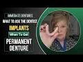 Affordable Dentures Immediate dentures vs Implants on the Lower Denture