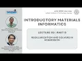 Lecture 08 Part B - Regularization and solvers in regression