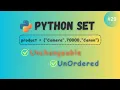 Session Python Set Advance tips on Data Structure Python Course