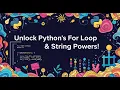 Zero to Hero in Python - Day 7 Master Python for Loop range String Slicing