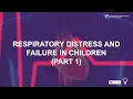 Respiratory Distress and Failure in Children Chapter 3 Part 1 PALS Training