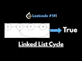 LeetCode 141 Linked List Cycle Fast Slow Pointers
