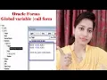 Oracle Forms Global variable call form Oracle apps