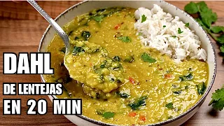 DAL: Lentejas Guisadas al Estilo Indio. Cremosas como en un restaurante