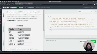 Weather Observation Station 5 SQL Basic Select HackerRank Solution