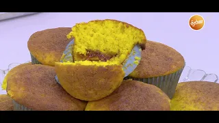 كب كيك جوز الهند نجلاء الشرشابي 