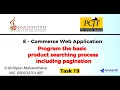 Program the basic product searching process including pagination Task 19