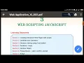 Class 12 Vocational Web Applications JavaScript - Session 1