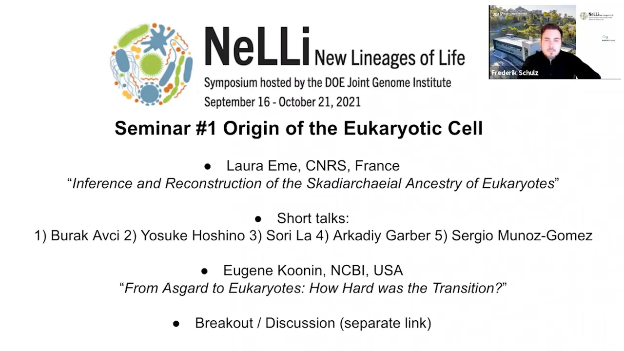 NeLLi 2021 Seminar 1: Origin of the Eukaryotic Cell