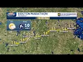 Hour-by-hour forecast for the conditions along Boston Marathon course