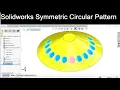 Solidworks circular pattern Symmetric Bidirectional