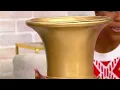 Simply Stunning Small or Large Gold Urn by Janine Graff on QVC