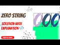 Zero String problem solution using java with explanation codechef solution