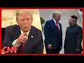 Be quiet Trump snaps at CNN over Kim Jong Un question
