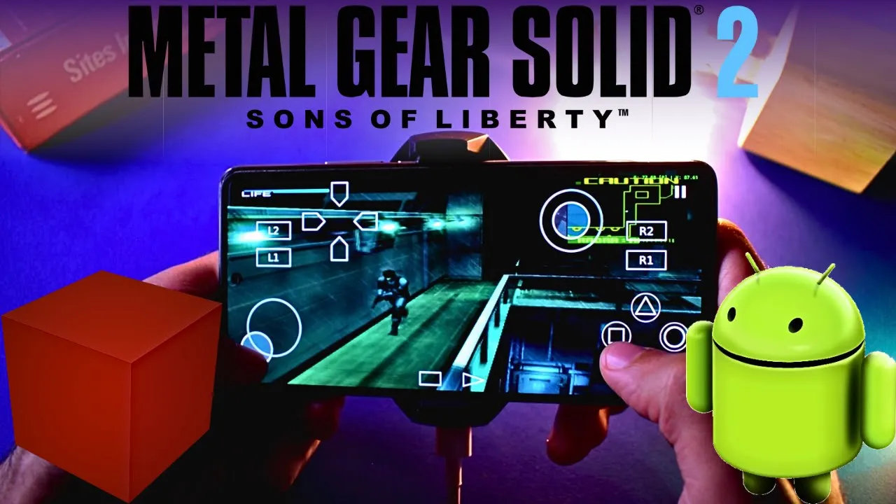 Metal Gear Solid 2 Sons of Liberty Android Gameplay | PS2 Emulator Android | Nethersx2 Android