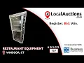 WINDSOR CT Restaurant Equipment 157 Lots