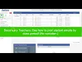 Print Student Email Lists from Aeries Secondary Sample