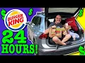 Living at Burger King for 24 Hours Stealth Camping